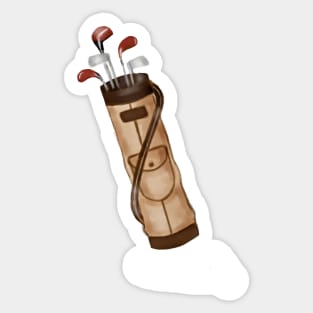 Golf Clubs Sticker